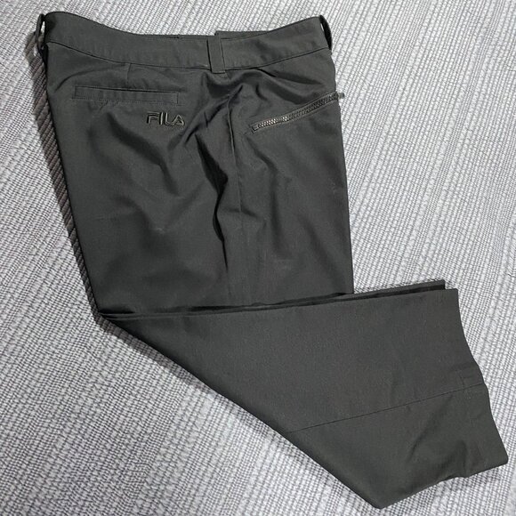 Fila Sport Golf Pants Women's Size 12 Black Quick-Dry - Picture 1 of 8
